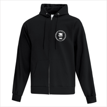 Load image into Gallery viewer, Adult Black Zip Hoodie - Pinecrest Public School
