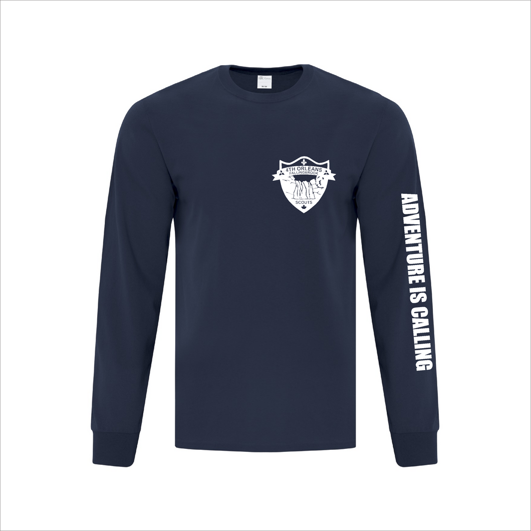 Youth Navy Long Sleeve T-Shirt - 4th Orleans Beavers
