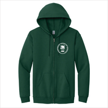Load image into Gallery viewer, Adult Forest Green Zip Hoodie - Pinecrest Public School

