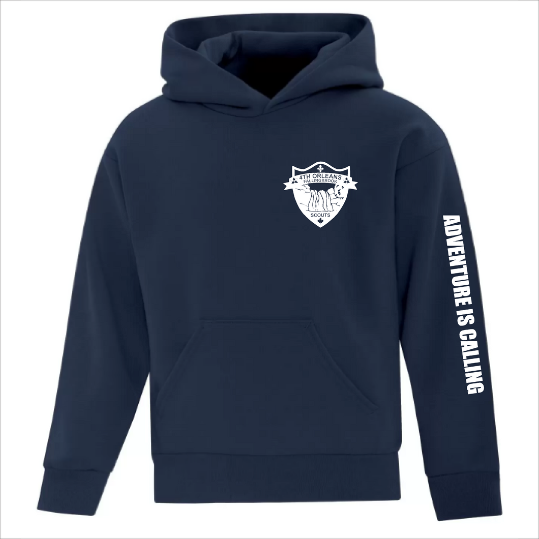 Youth Navy Hoodie - 4th Orleans Venturers