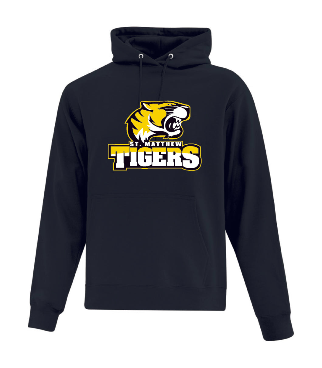 Adult Hoodie - St. Matthew Tigers (with Tiger & Name on Back)