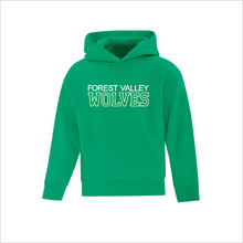 Load image into Gallery viewer, Youth Hoodie - Forest Valley Wolves
