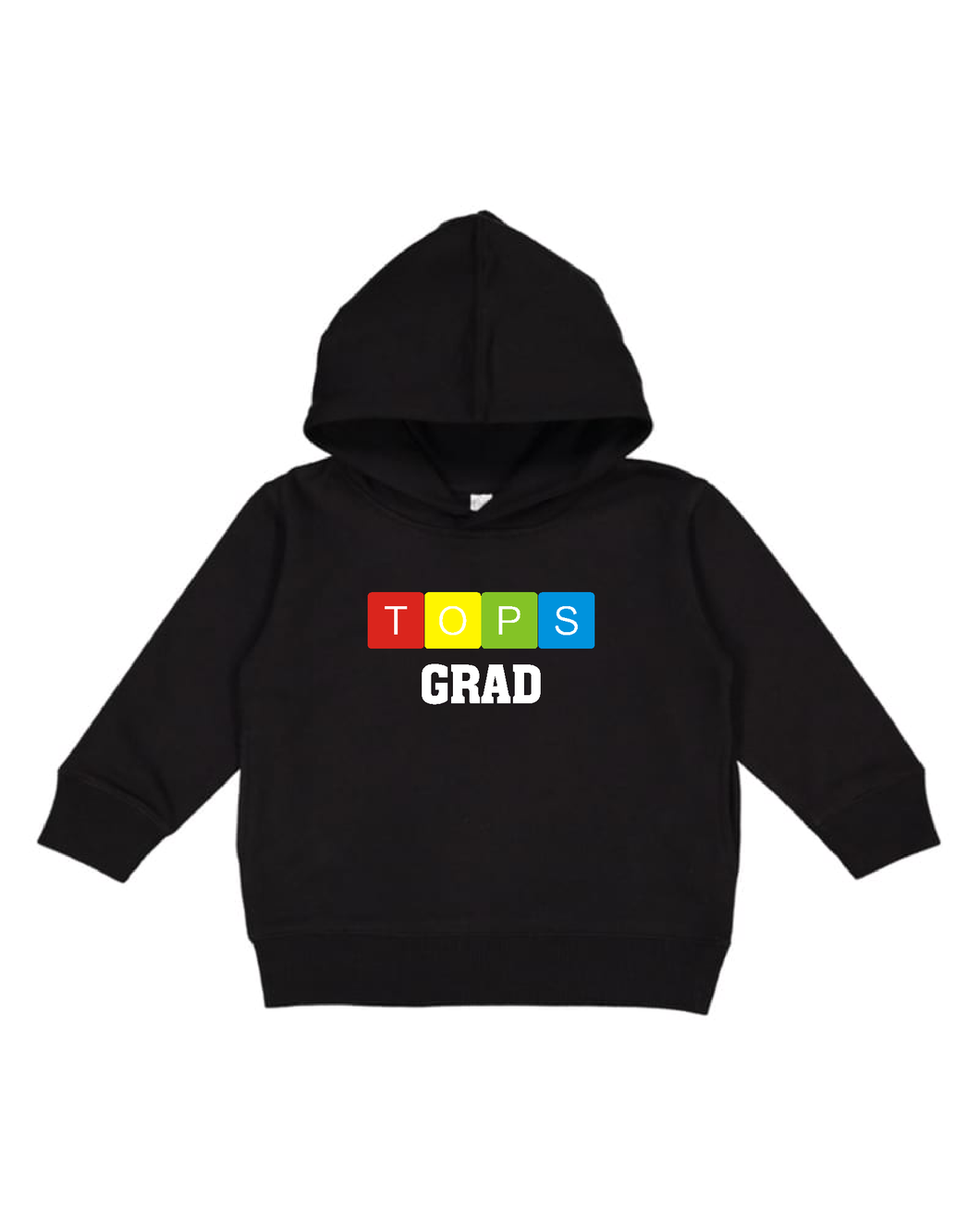 Toddler Hoodie - GRAD with TOPS Blocks Logo