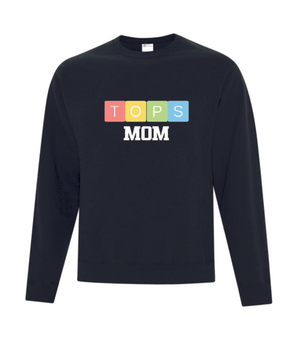 Adult Crewneck Sweater - TOPS Logo